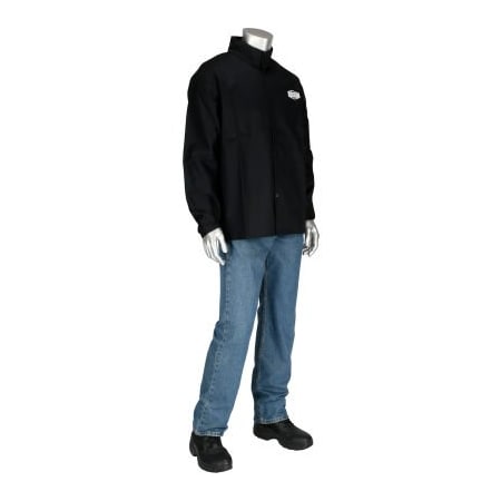 Pip Ironcat 9oz 30in Sateen Cotton Jacket, Black, M 7050B/M